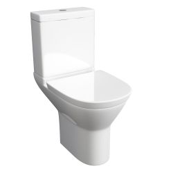 Roma Compact Round Close Coupled Toilet With Soft Close Seat