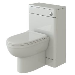 Desire Bathrooms Solar Waterproof 500mm Toilet Unit - Gloss White 