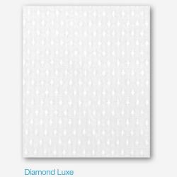 White Diamond Lux Polyester Shower Curtain 180cm Wide x 180cm High