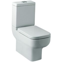 Roma Duo 60 Close Coupled Open Back Toilet With Soft Close Seat