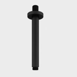 Eastbrook 160mm Ceiling Mounted Round Shower Arm - Matt Black