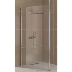 Eastbrook Valliant Walk-In Wetroom Shower Screen Offset Panel with Square Pole 1300mm