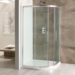 Eastbrook Volente Double Door Offset Quadrant Shower Enclosure 1100mm x 700mm 
