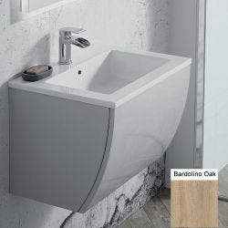 Elation Kiyo 550mm Wall Hung Vanity Unit & Basin - Bardolino Oak