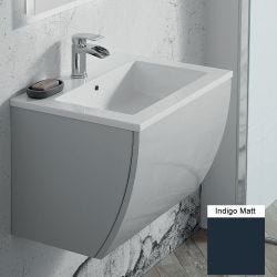 Elation Kiyo 550mm Wall Hung Vanity Unit & Basin - Indigo Matt