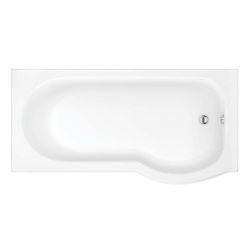 Ella Rowe P Shape Shower Bath 1700mm x 800mm - Right Hand