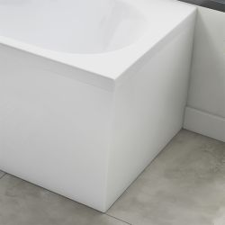 Aqua I Waterproof End Bath Panel 700mm - Gloss White
