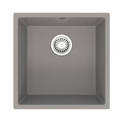 Ellsi Comite 1 Bowl Inset / Undermount Kitchen Sink & Waste 440mm x 440mm - Matt Grey