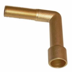 End Feed Male Iron Back Knee Elbow 15mm x 1/4"