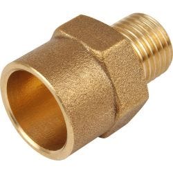 End Feed Male Iron Coupler 15mm x 1/4"