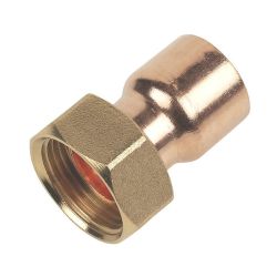 End Feed Straight Tap Connector 15mm x 3/4"