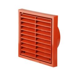Fixed Wall Grille 100mm / 4" - Terracotta
