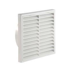 Fixed Wall Grille 100mm / 4" - White