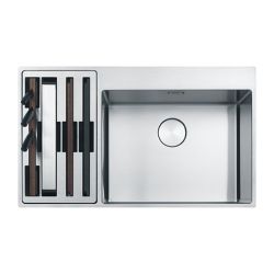Franke Box Center BWX 220 54-27 Fully Accessoriesed Stainless Steel Inset Sink 1.5 Bowl 860mm - Left Hand