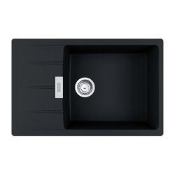Franke Centro CNG 611-78 XL Fragranite Flushmount Sink with 1 Bowl & Reversible Drainer 780mm - Onyx
