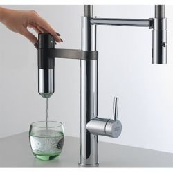 Vital Capsule Filter 2 in 1 Single Dispense Kitchen Tap - Chrome/Gunmetal