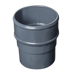 Grey 68mm Round Rain Water Pipe Connector
