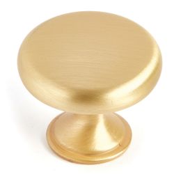 Harrogate Single Furniture Knob - Brushed Brass