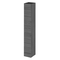 Hudson Reed Fusion 300mm Tall Tower Unit - Anthracite Woodgrain