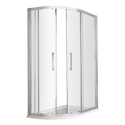 Hudson Reed Apex Double Door Offset Quadrant Shower Enclosure 1200mm x 900mm - Rounded Handle