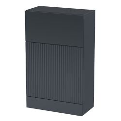 Hudson Reed Fluted 500mm Toilet Unit - Satin Anthracite