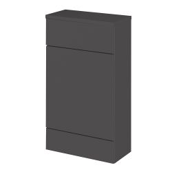 Hudson Reed Fusion 864mm x 600mm Compact WC Unit & Top - Gloss Grey