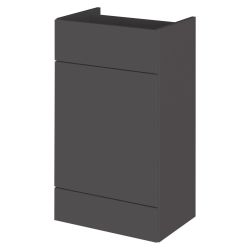 Hudson Reed Fusion 500mm Fitted WC Unit - Gloss Grey