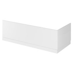 Hudson Reed Fusion Gloss White Straight Baths 700mm End Panel & Plinth