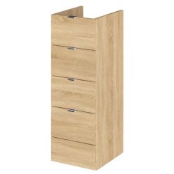 Hudson Reed Fusion 300mm Fitted Drawer Unit - Natural Oak