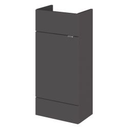 Hudson Reed Fusion Slimline 400mm Fitted Vanity Unit - Gloss Grey
