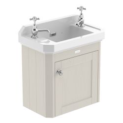 Hudson Reed Old London 515mm Wall Hung Cabinet & 1TH Basin - Timeless Sand