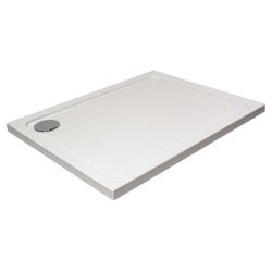 Hydro45 Rectangular Shower Tray 1200mm x 800mm - White 