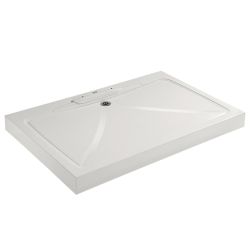 Impey Mendip Rectangular Shower Tray & Waste 1250mm x 710mm - White