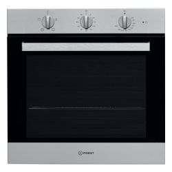 Indesit Aria Built In Electric Single Oven IFW 6230 IX UK - Stainless Steel/Black