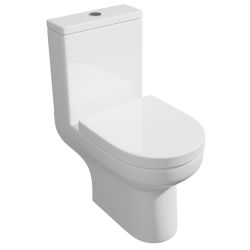 Kartell Bijoux Close Coupled Toilet & Soft Close Seat - White