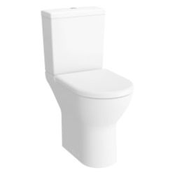 Kartell Style Comfort Height Close Coupled Toilet & Soft Close Seat - White