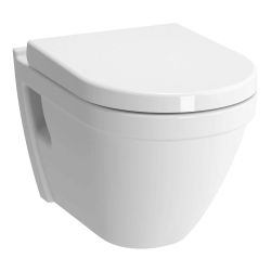 Kartell Style Wall Hung Toilet & Soft Close Seat - White