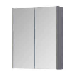 Kartell Options 500mm 2 Door Mirrored Cabinet  - Basalt Grey