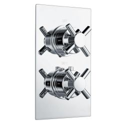 Roma Krosse Twin Concealed Single Outlet Shower Valve