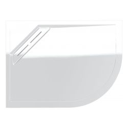 Kudos Connect 2 Offset Quadrant Shower Tray 1000mm x 900mm Left Hand - White