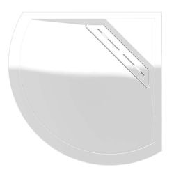 Kudos Connect 2 Slip Resistant Quadrant Shower Tray 1000mm x 1000mm - White