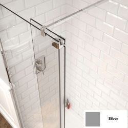 Kudos Ultimate 10mm Fold Away Over Bath Deflector Panel 300mm Right Hand - Silver