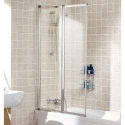 Lakes Classic Framed Double Panel Bath Screen 950mm x 1400mm