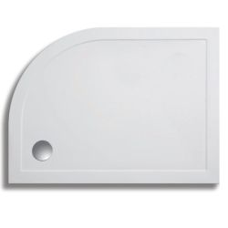 Lakes Traditional 80mm High Offset Quadrant Stone Resin Shower Tray 1200mm x 900mm - Right Handed