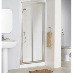 Lakes Silver Framed Bifold Door 900mm x 1850mm High 