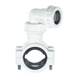 McAlpine Overflow Discharge Clamp 32mm / 40mm Pipe - CLAMP1WH