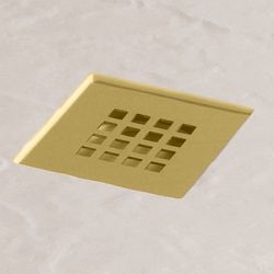 Shower Waste and Grill for Minerals Slate Effect Shower Tray - Brushed Brass 