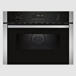 Neff N50 Built In Microwave Oven with Hot Air Function C1AMG84N0B - Stainless Steel/Black