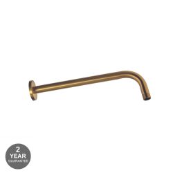 Noveua Islington Round Wall Mounted Shower Arm Brushed Brass