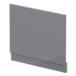 Nuie Arno 2 Piece End Bath Panel 800mm - Gloss Cloud Grey